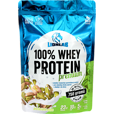 100 % Whey Protein - 750 g, pistáciové nebo