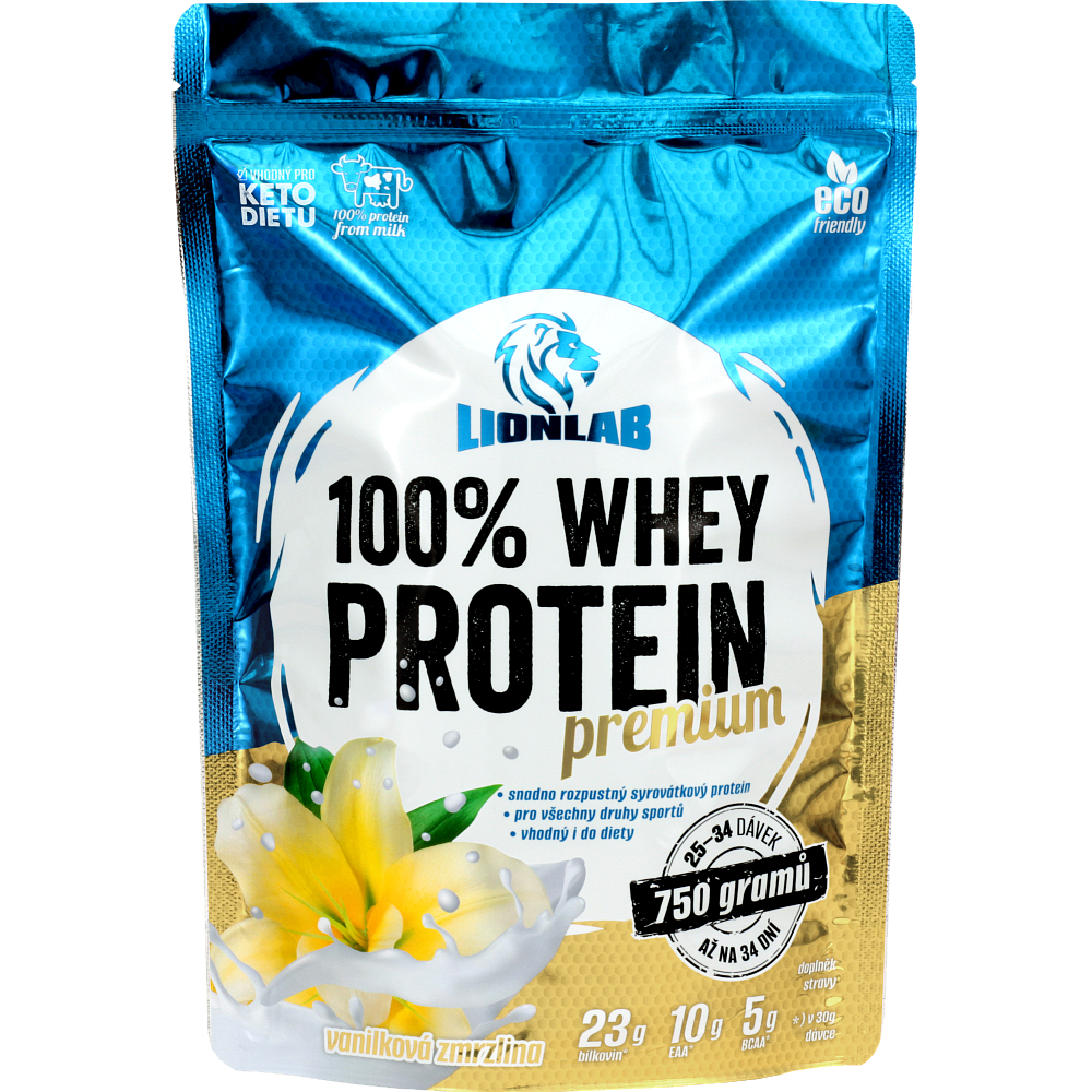 100 % Whey Protein - 750 g, vanilková zmrzlina