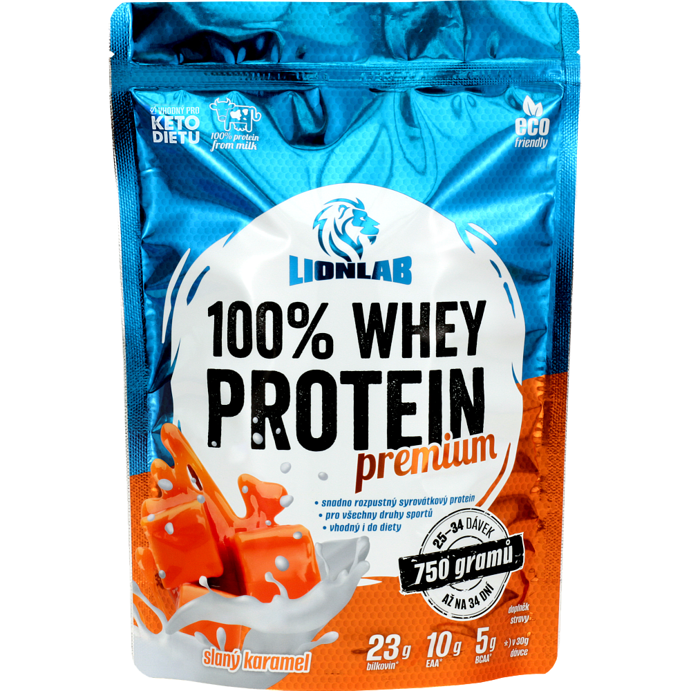 100 % Whey Protein - 750 g, slaný karamel