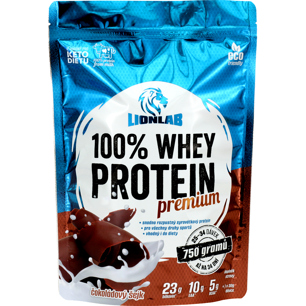 100 % Whey Protein - 750 g, čokoládový šejk