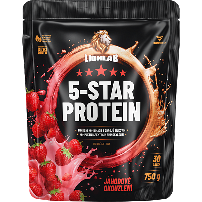 5-Star Protein - 750 g, jahodové okúzlenie